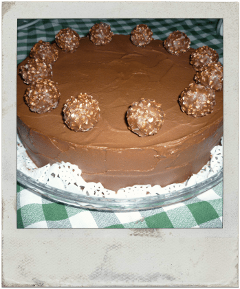 Tarta Ferrero Rocher