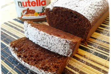 Plumcake de nutella y avellanas