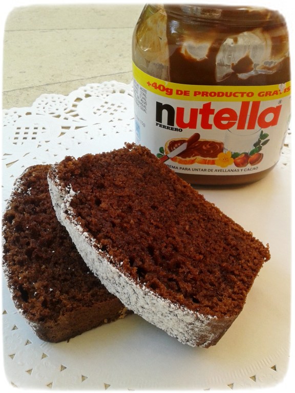 Plumcake de nutella y avellanas