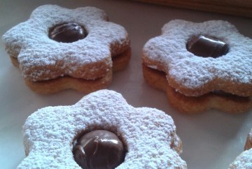 Galletas rellenas de nutella