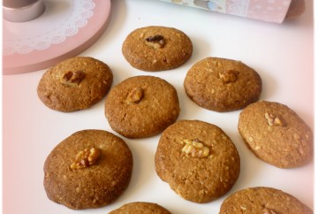 Galletas integrales con nueces