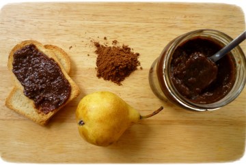 Mermelada de pera y chocolate