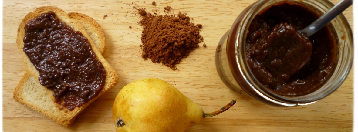 Mermelada de pera y chocolate