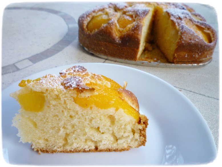 Tarta de melocoton y philadelphia